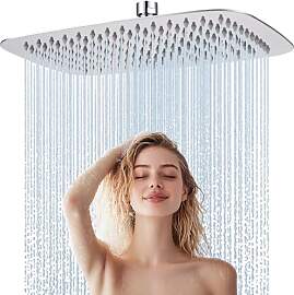 HardiValue Duschkopf Regendusche, Edelstahl