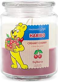 Haribo Duftkerze im Glas | Creamy Cherry 510g |