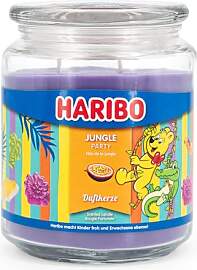 Haribo Duftkerze im Glas | Jungle Party 510g |