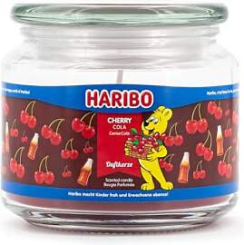 HARIBO Duftkerze im Glas mit Deckel | Cherry Cola