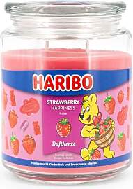 Haribo Duftkerze im Glas mit Deckel | Strawberry