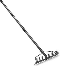 Harrms Gartenrechen mit 17 Zinken, Großflächen