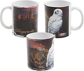 Harry Potter Tasse - Hedwig Hogwarts Logo Wappen