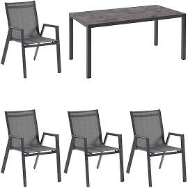 Hartman Aruba Gartenmöbel-Set M (4 Plätze) Tisch 