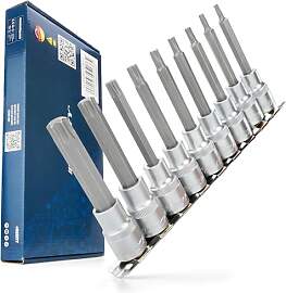 HASKYY Torx Bit Set Lang 100mm T20-T60 1/2"