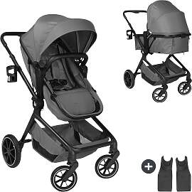Hauck Kombikinderwagen Convert N Care grau