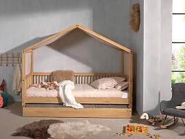 Hausbett HOME AFFAIRE "Eiche massiv geölt,