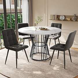 HAUSPROFI Esstisch Set 5-teilig, 100x75cm Küche