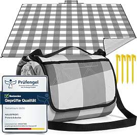 HAUSPROFI Picknickdecke 200x200cm, wasserdicht