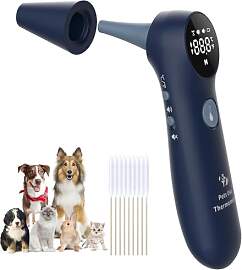 Haustier-Ohr-Thermometer, lange Sonde für