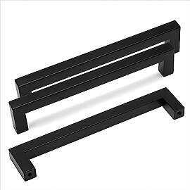 HauSun 15 Stück Möbelgriffe 96mm Schwarz