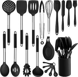 HaWare Küchenhelfer Set, 20 Stück Silikon