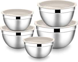 HaWare Rührschüssel 5er Set, Edelstahl
