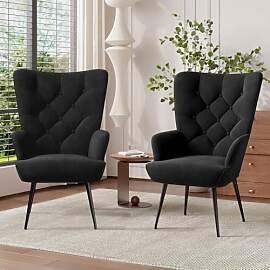 Hawthyhome 2er-Set eleganter Sessel polsterstuhl