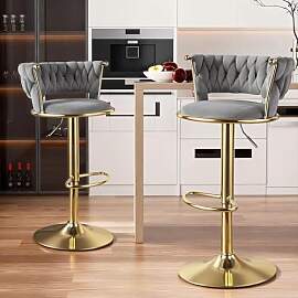 Hawthyhome Barhocker 2er Set, Höhenverstellbar