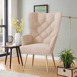 Hawthyhome eleganter Sessel polsterstuhl Ohnzimmer 