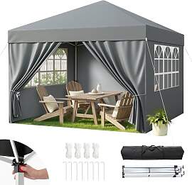 Hawthyhome Pavillon 3x3 Wasserdicht Stabil,