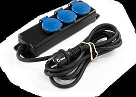 HBM Steckdosenleiste 3-fach IP44 3 m