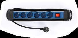 HBM Steckdosenleiste 6-fach IP20 1,5 m