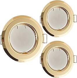 HCFEI Flache LED Einbaustrahler ultra flach Gold