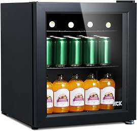 HCK 48L Mini Kühlschrank mit Glastür, 0-15°C