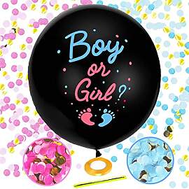 HCRXVV Gender Reveal Party Ballon 36 Zoll Boy or