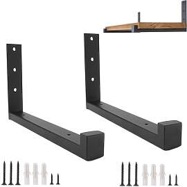 HDEYRSX 2 Stück Schwebende Regalhalterung