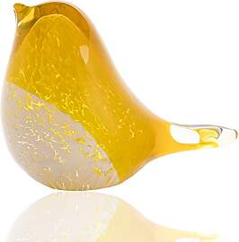 H&D Geblasenes Glas Vogel Figur