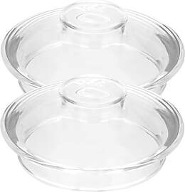 Healeved 2 Stück Glasdeckel Ersatzdeckel für