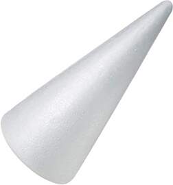 Healifty Styropor Kegel 24.5Cm Bastelkegel Weiß
