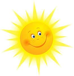 Healifty Wandaufkleber mit Cartoon-Sonne, 32,6 x