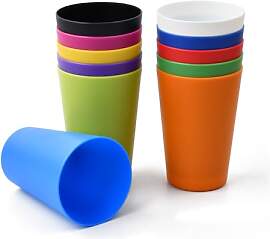 heavenlife 11 Pcs Kunststoffbecher Bunt,