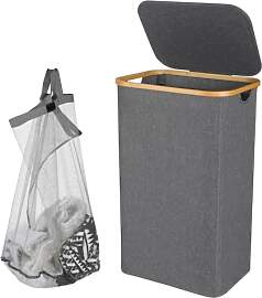 Hebitod 100L Wäschekorb mit Deckel, Wäschekörbe 