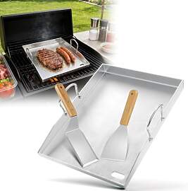 Hebitod Grillplatte aus 4 mm Edelstahl [40 x 30