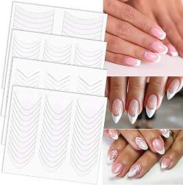 Heclia 40 Blatt French Nagelaufkleber Nagelsticker 