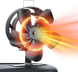 HECUSAM Kaminventilator, Ofenventilator Ohne Strom 