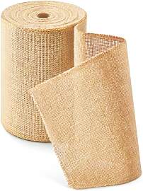 HEETA Jute Tischläufer Tischband 20cmx15m, Natur