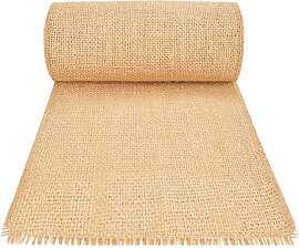 HEETA Tischläufer Jute 20cmx6m , Natur Juteband
