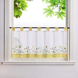 HeichkelL Bestickte Scheibengardine Voile
