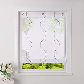 Heichkell Raffrollo mit U-Haken Transparent
