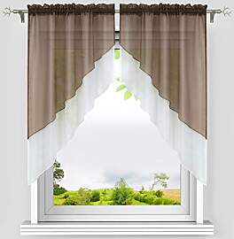 HeichkelL Voile Scheibengardine Bogen Set