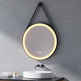 Heilmetz Badspiegel mit Beleuchtung Rund 80cm, LED 