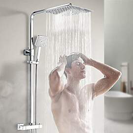 Heilmetz Duschsystem mit Thermostat (30x30cm