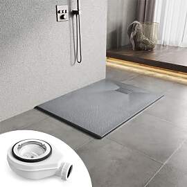 Heilmetz Duschwanne mit Siphon 120x90cm Flach