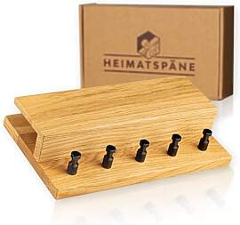 Heimatspäne Schlüsselbrett Holz mit Ablage -
