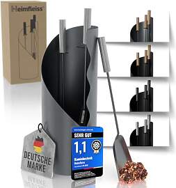 Heimfleiss® Kaminbesteck Grau Modern |