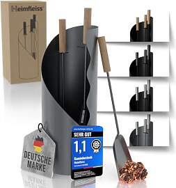 Heimfleiss® Kaminbesteck Modern Grau |