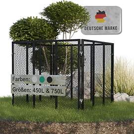 Heimfleiss® Komposter Garten 80x80x70 cm | 450L