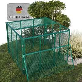 Heimfleiss® Komposter Garten Metall 100x100x75 cm 