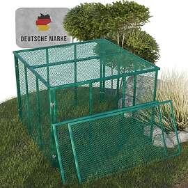 Heimfleiss® Komposter Garten Metall 100x100x75 cm 